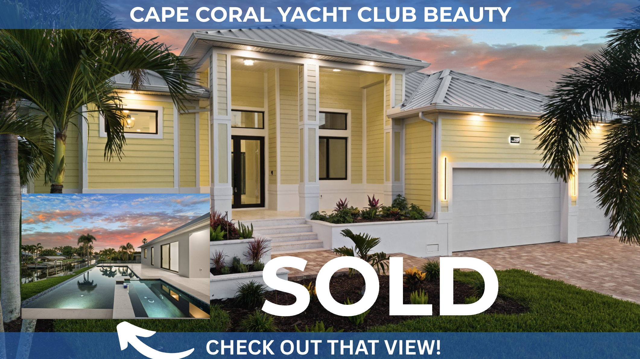 Cape Coral Yacht Club luxury home listed and sold by Susan Milner